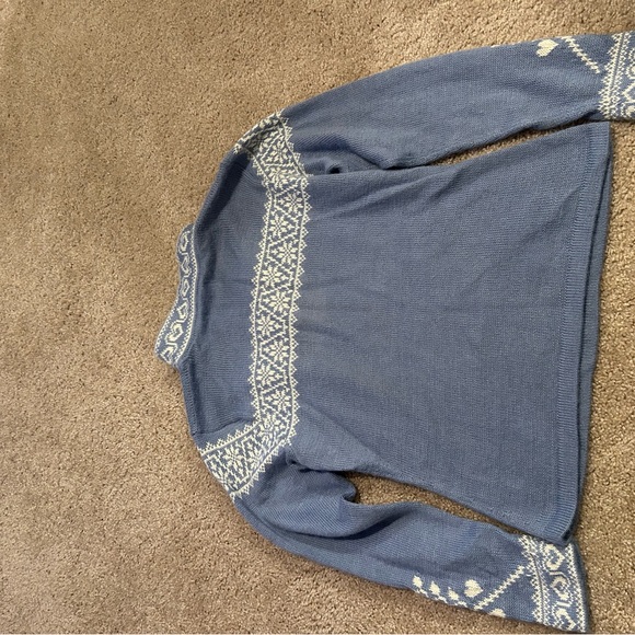 Blue and White Nordic Sweater - Picture 3 of 3